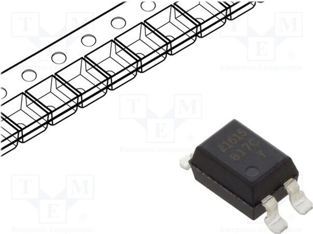 5x Optokoppler Kanäle: 1 SMD Uce: 35V LTV-817S-TA1-C Optokoppler - ausgang