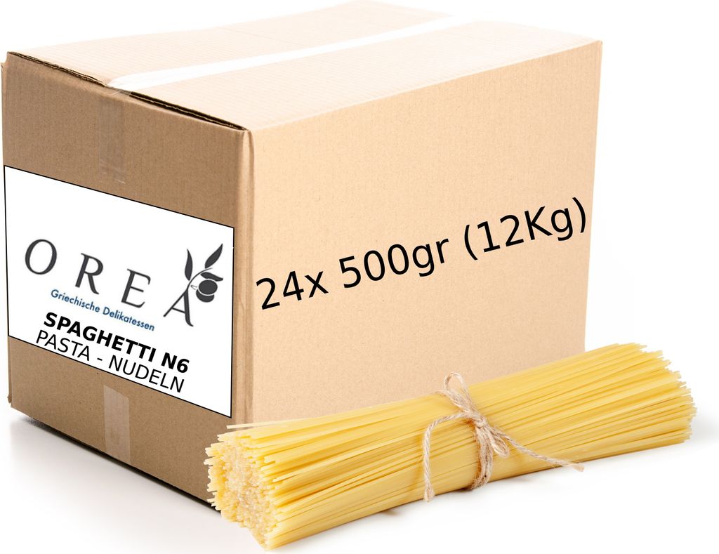 SPAGHETTI N.6 - PASTA Nudeln Großpackung 24x500gr (12Kg) Produktbild 