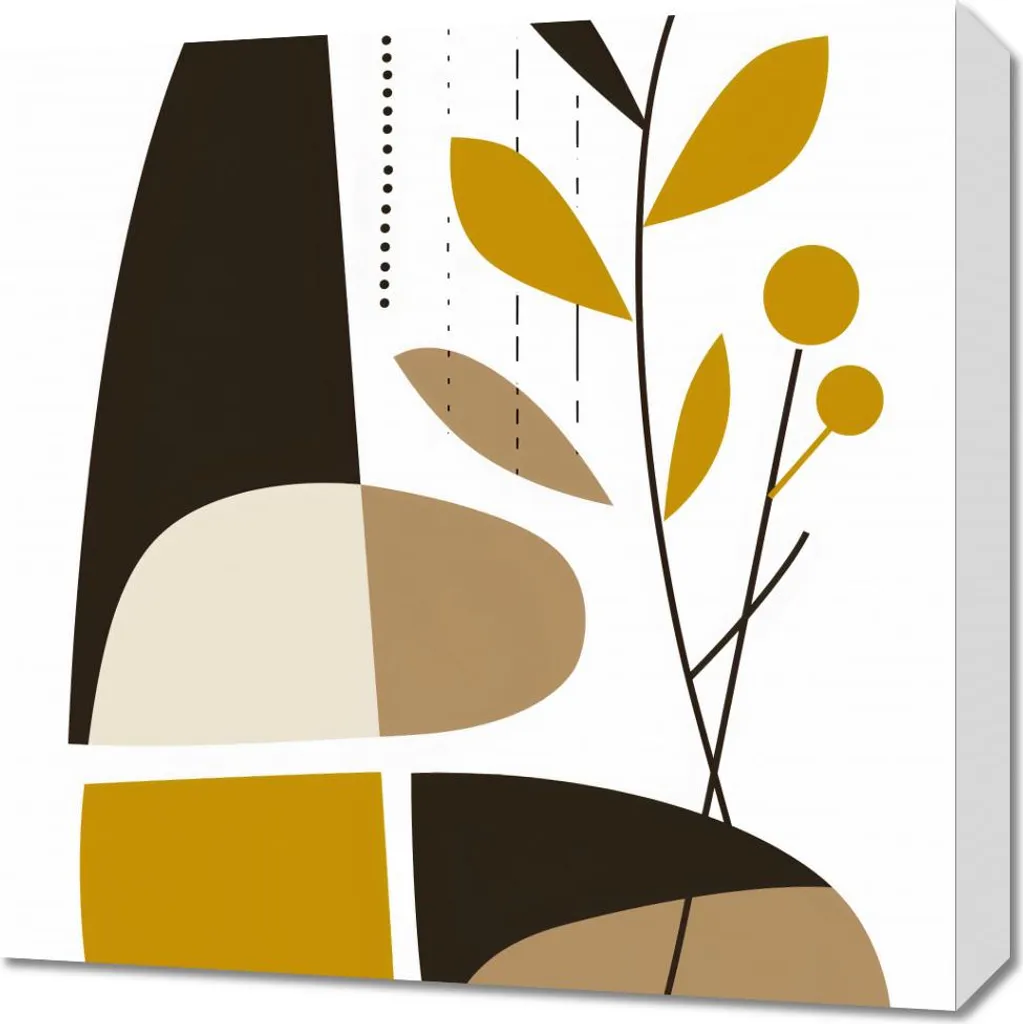 Quadro 50x50 Natura Geometrica | Wall Art Creativa per Loft e Uffici