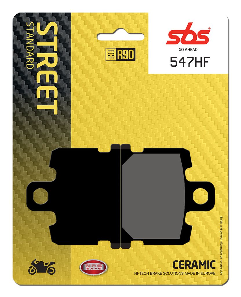 Bremsbelag SBS 547HF (Satz pro Scheibe) Street Ceramic