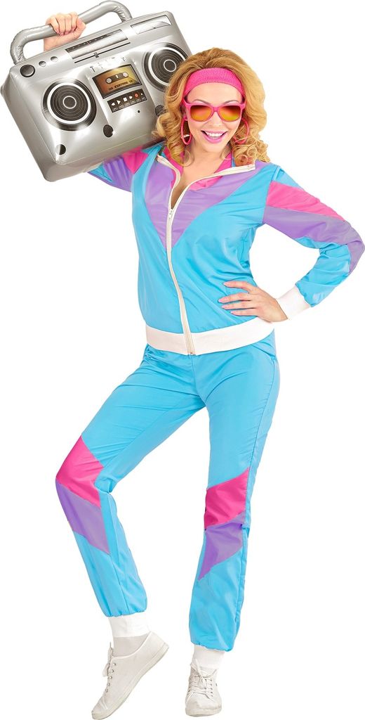 Proll 80 er Jahre Trainingsanzug - Jogginganzug - Blau - Produktbild 4
