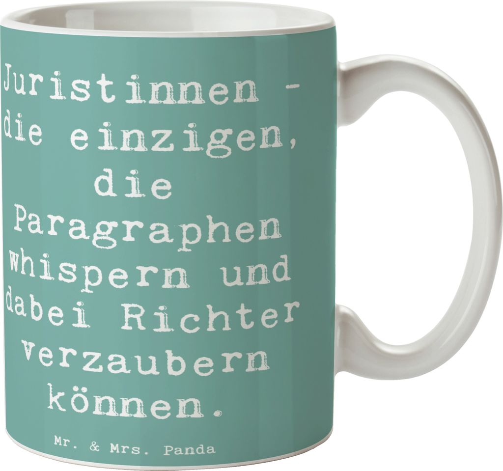 Mr. & Mrs. Panda Teetasse Spruch Juristin Zauber - Produktbild 