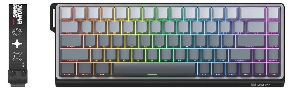 INF G69 68-Tasten kabelgebundene mechanische Tastatur – Haimu magnetische Hot-Swap-Schalter, Voll-NKRO, ARGB-Beleuchtung, USB Type-C, kompatibel ...