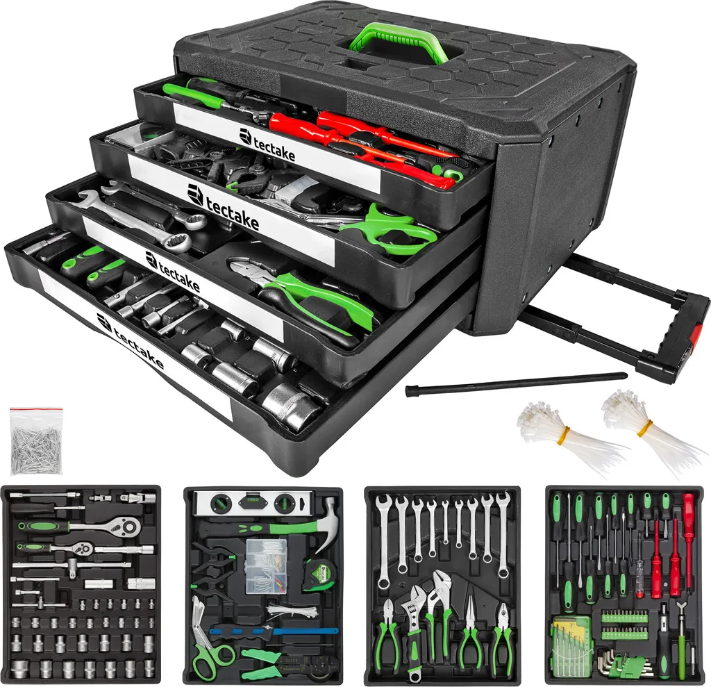Caisse à outils 899 pièces noir idéale pour mécanique et maison neuve