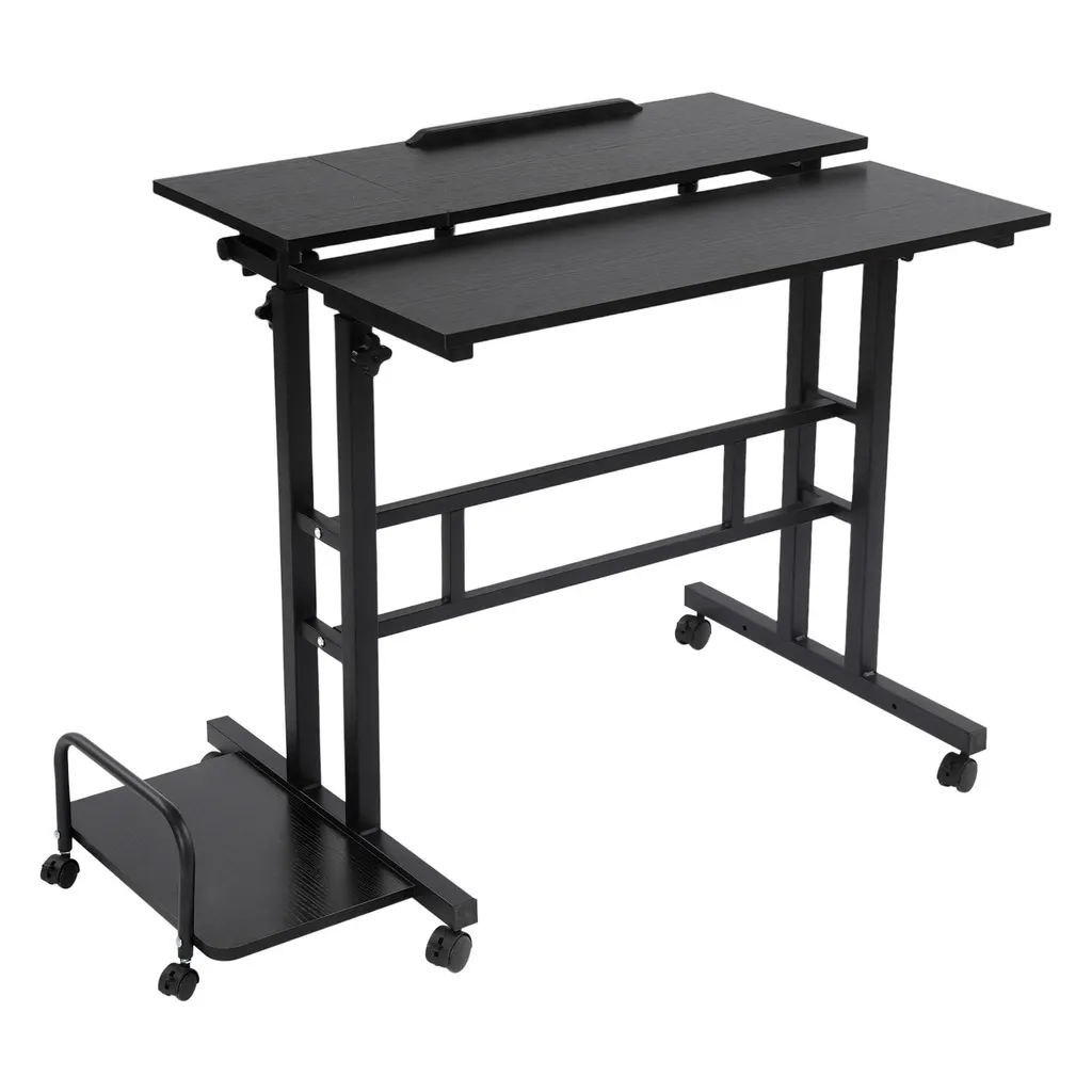Table d'ordinateur réglable et ergonomique pour bureau de travail assis - 4