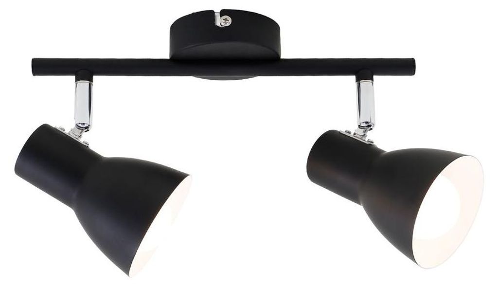 Deckenleuchte Spotleuchte Retro schwenkbar E14 25 W schwarz Produktbild 