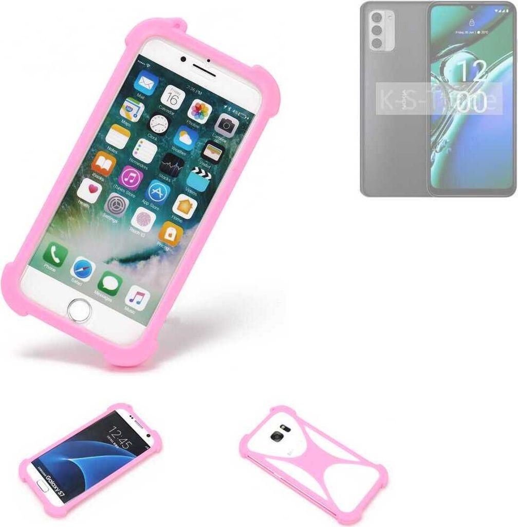 K-S-Trade Handy Hülle kompatibel mit Nokia G42 5G Schutz Hülle Bumper Silikon Schutz Hülle Cover Case Silikoncase Silikonbumper TPU Softcase
