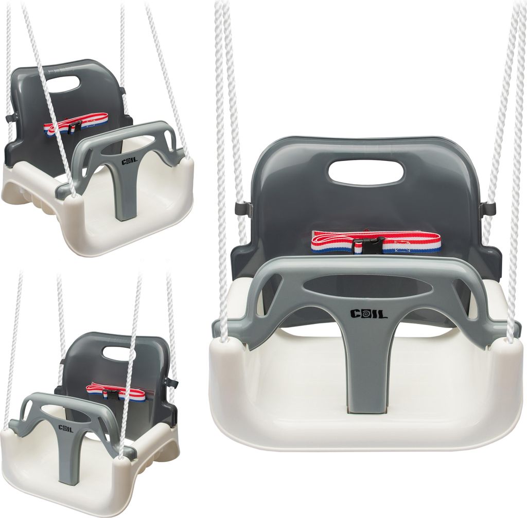 Altalena per bambini 3in1 grigio Immagine del prodotto 