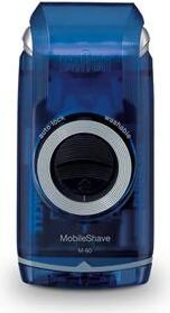 Braun PocketGo Mobile Shave Rasoir électrique de voyage lavable Bleu