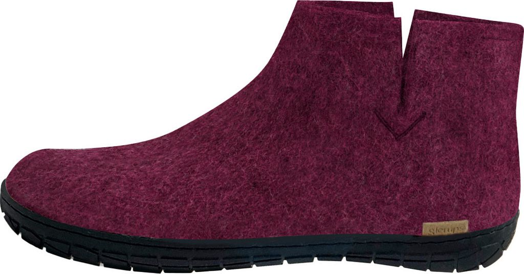 glerups Naturkautschuksohle Schwarz Boots Natürliches Produktbild 