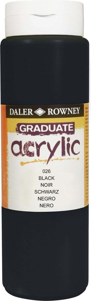 Daler Rowney Graduate Acrylfarbe Black 500 ml 1 Stck