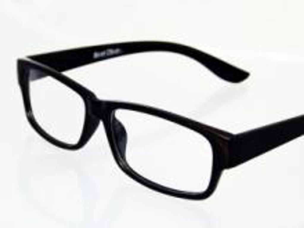 Nerd Brille Nerdbrille ohne Stärke Vintage Fensterglas Männer Frauen schwarz 