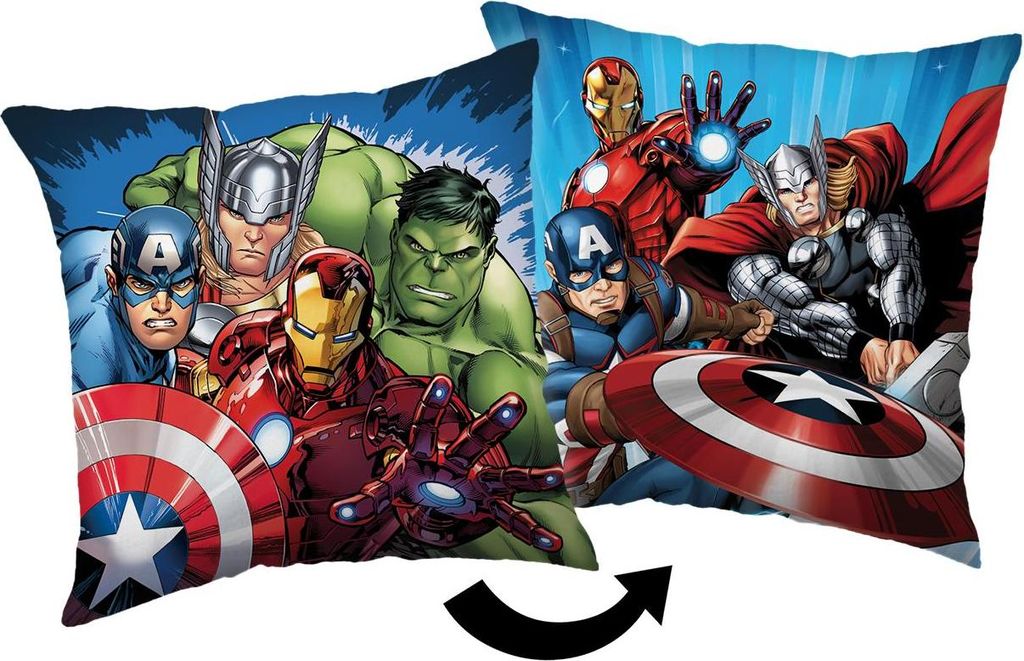 Avengers Kopfkissen (1 Stück) Premium Dekokissen mit Produktbild 