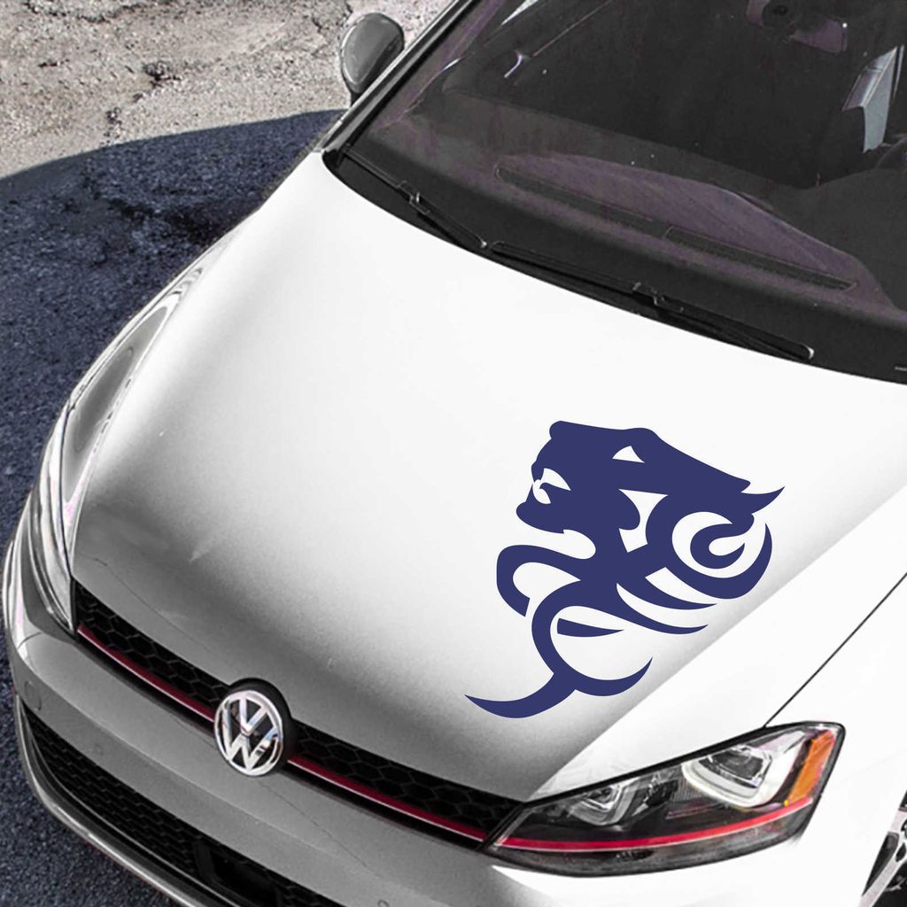 Aufkleber - Autoaufkleber "TigerTribal" 40cm x 28cm königsblau - Tuning Carystyling Heckscheibe Auto