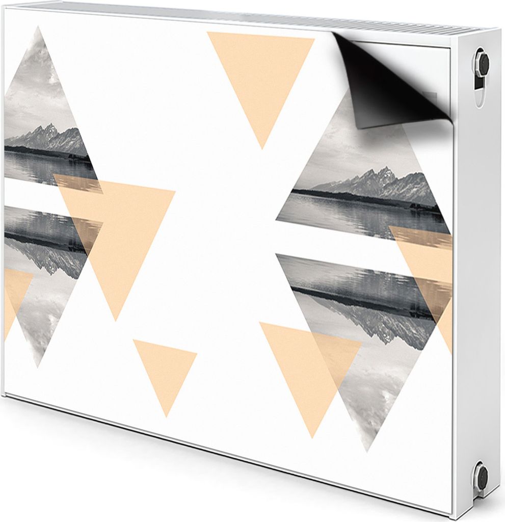 Magnet Heizung Verkleidung Abdeckung Heizung Heizkörperabdeckung 80x60 cm - Landschaft, See