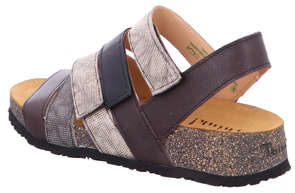Chaussures Think KOAK ESPRESSO en Cuir de Vachette et Semelle Gomme