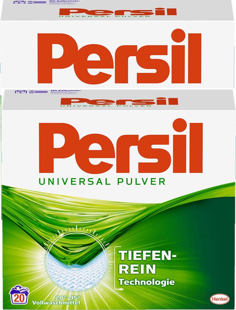 Persil Universal Pulver Vollwaschmittel Waschmittel Waschen 2x20 Waschladungen