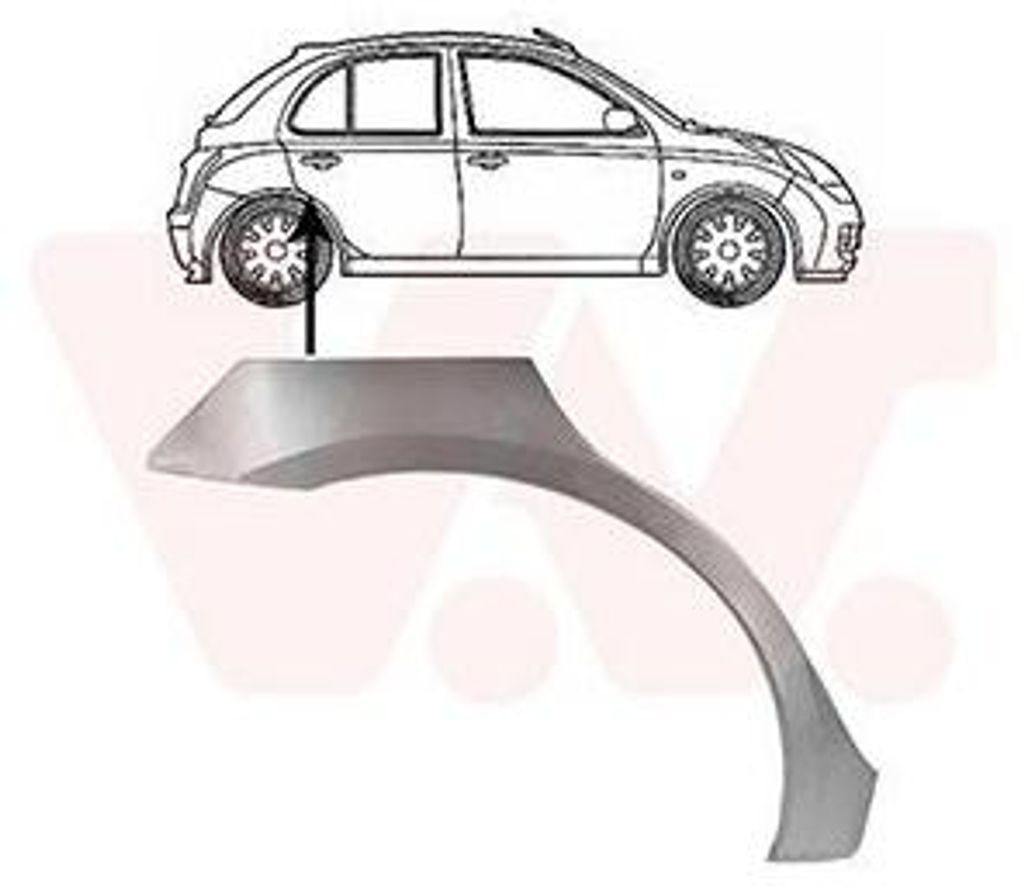 VAN WEZEL Seitenwand Reparaturblech für NISSAN MICRA III (K12)