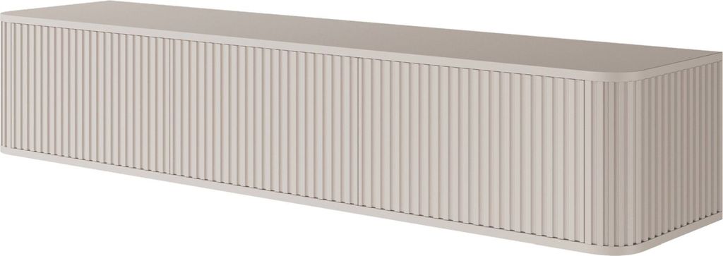 Selsey Ovarlo - Pensile TV, grigio con frontali rigati, 163 Immagine del prodotto 