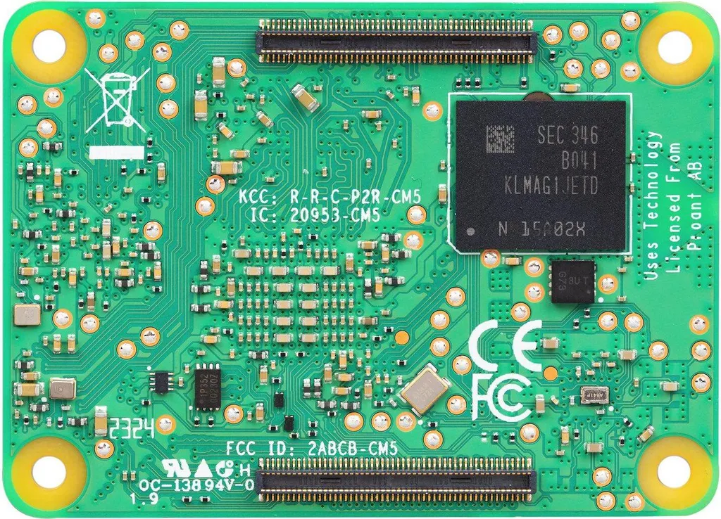 Module Calcul Raspberry Pi 5 4Go eMMC Carte Embarquée IO WiFi Bluetooth