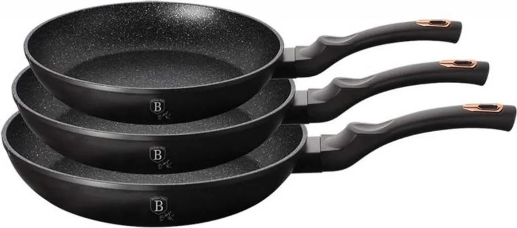 Berlinger Haus Set di padelle da 3 pezzi 20/24/28cm Black Rose BH6158