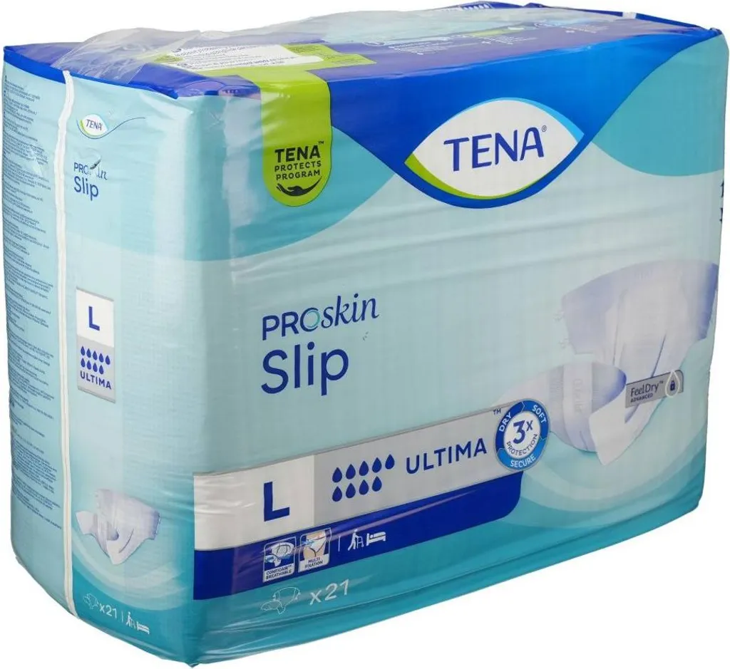 Assorbenti TENA ProSkin Slip Ultima Large - Pacco 21pz Protezione Top