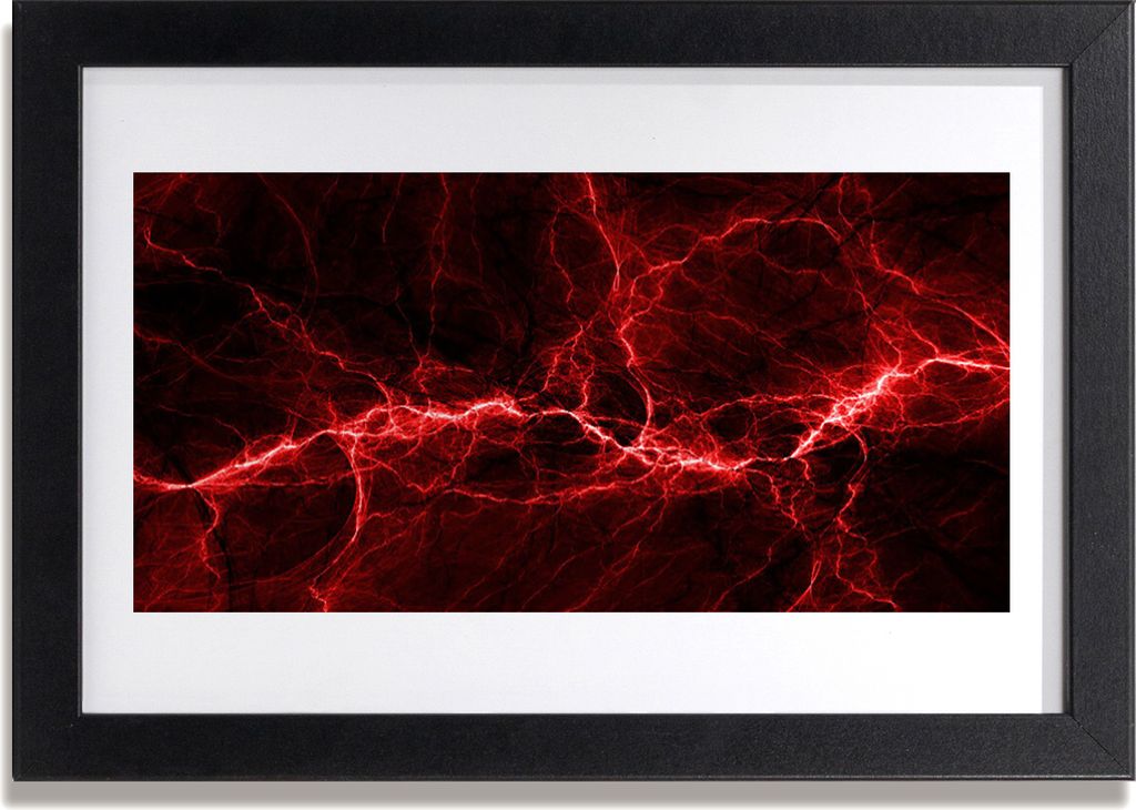Bild 30x20 MDF-Rahmen Wandkunst Abstraction Graphics Produktbild 