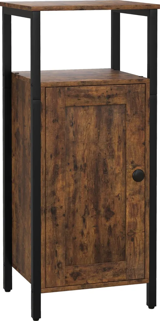 Table d'appoint Fortuna Lai bout de canapé industriel brun rustique
