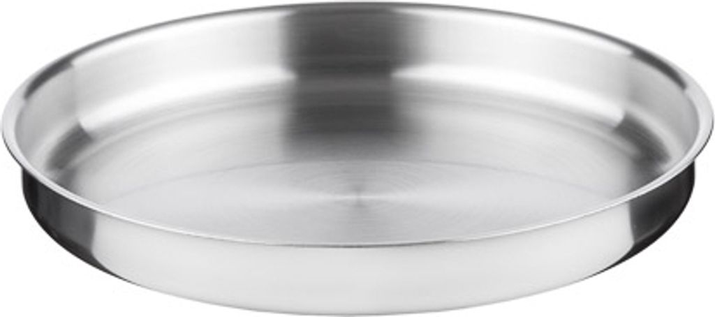 Servierplatte aus Edelstahl, Durchmesser 26 cm Produktbild 