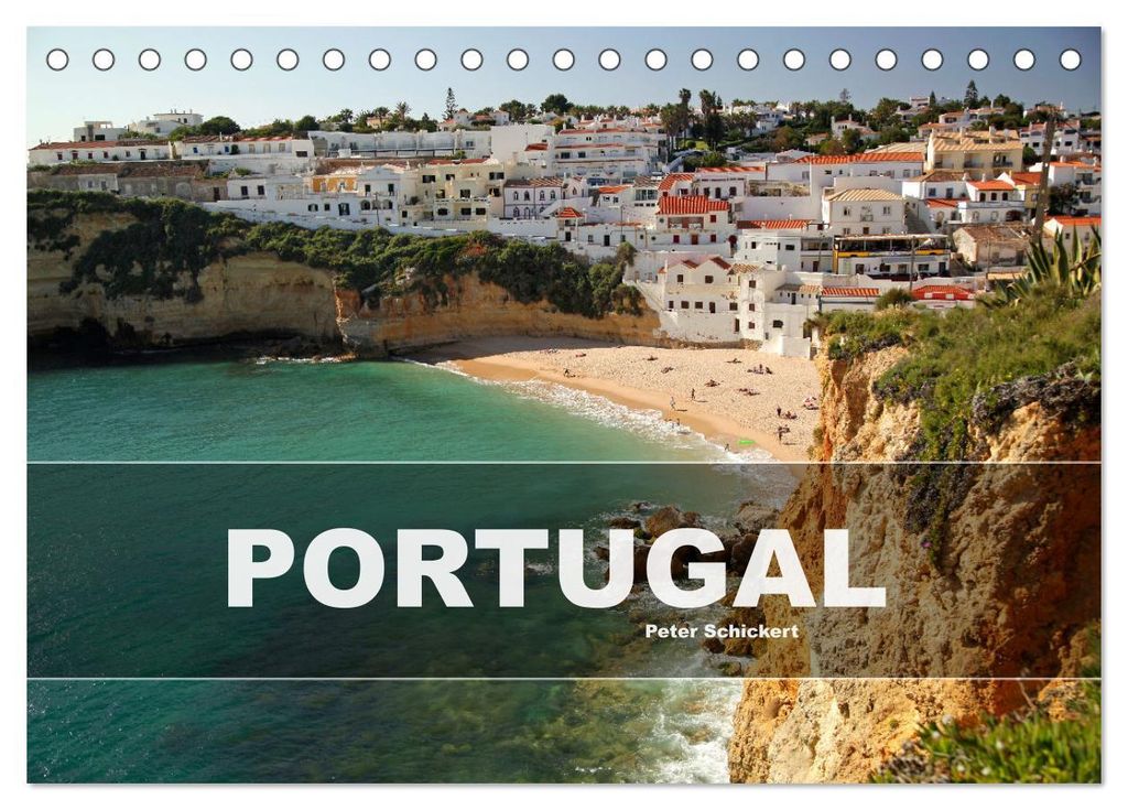 Portugal (Tischkalender 2027 DIN A5 quer), CALVENDO Monatskalender