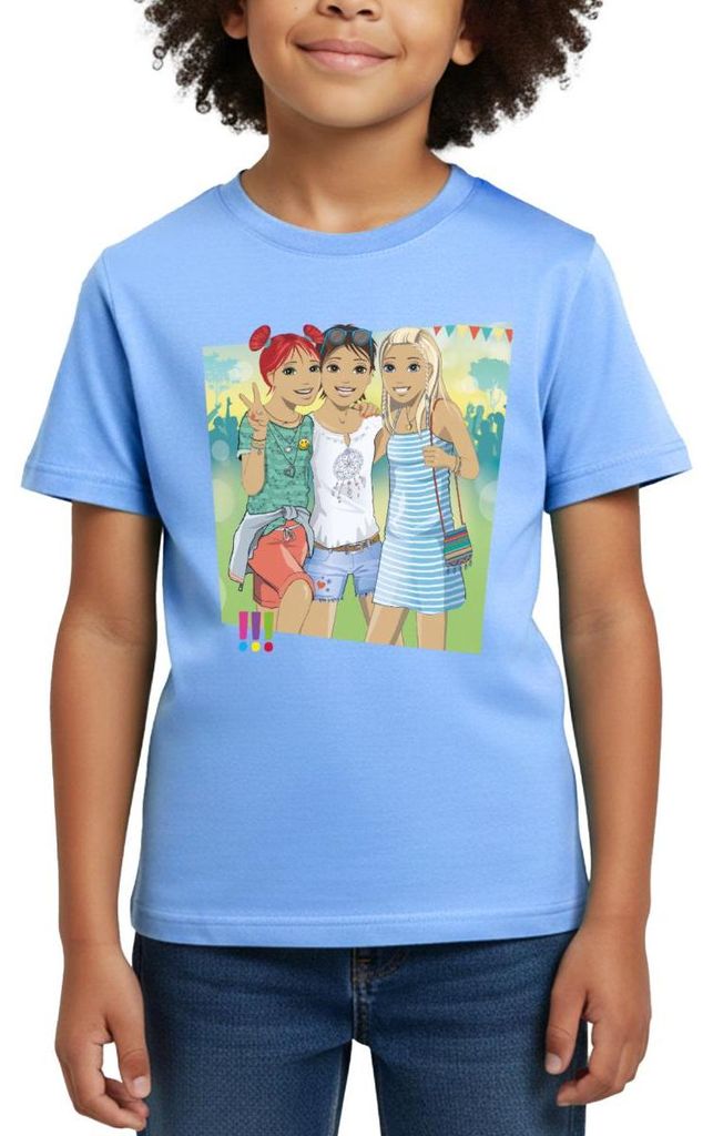 Spreadshirt Die Drei Ausrufezeichen Ein Echt Schöner Fall Kinder T-Shirt, 98/104 (3-4 Jahre), Himmelblau