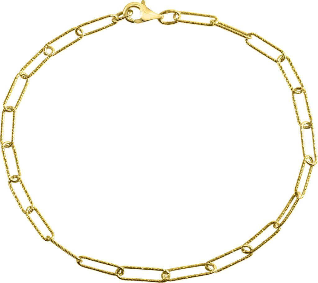 Celesta Silber Armband 925/- Sterling Silber 21cm gelb 315260032V-21-1