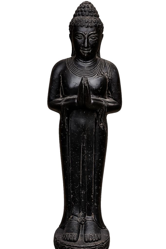 Schöner Buddha aus Steinguss perfekt für den Garten die Produktbild 