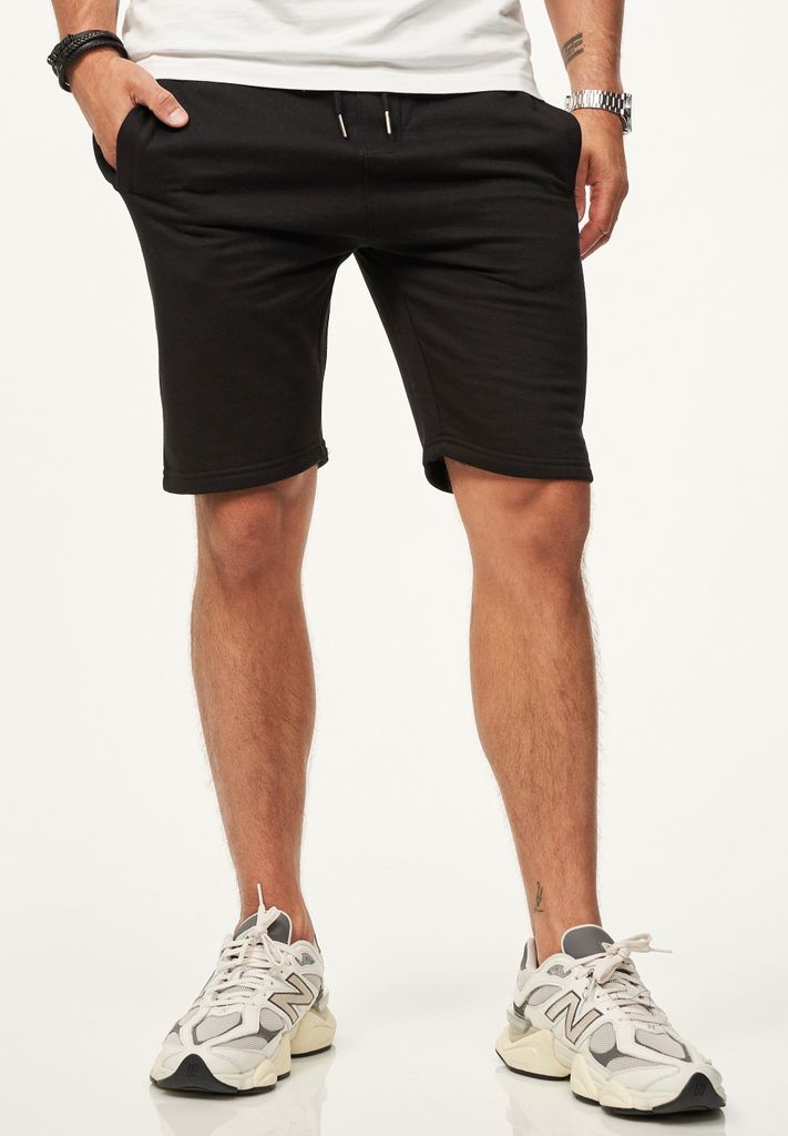 SOULSTAR Herren Sweatshorts mit Gummibund Slim-Fit für Herren Kurze Hose Sporthose Sommershorts mit elastischem Bund
