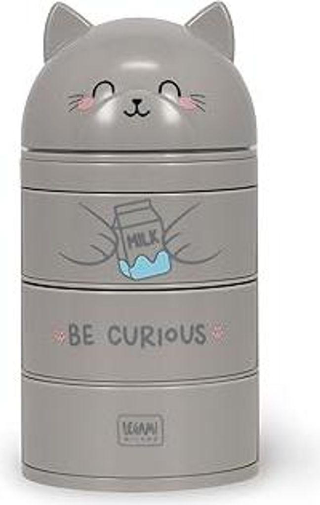 Legami - Desk Organizer, Schreibtisch-Organizer mit 3 seitlich zu öffnenden Schubladen, oberes Fach mit Schiebeverschluß, Kitty-Motiv