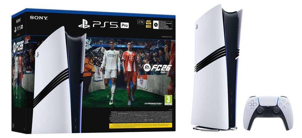 Sony Playstation 5 Pro FC26 Bundle 2 TB WLAN Schwarz Weiß