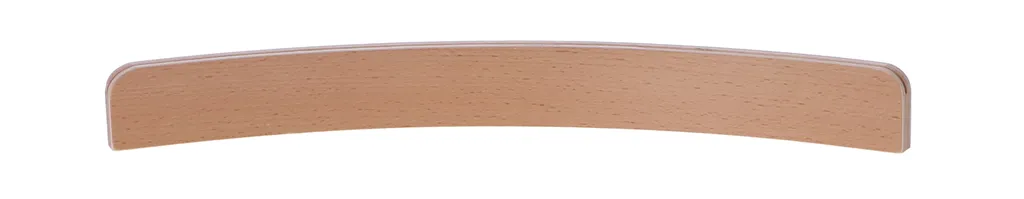 Porte-cartes en bois naturel 35cm avec rainure de maintien précise