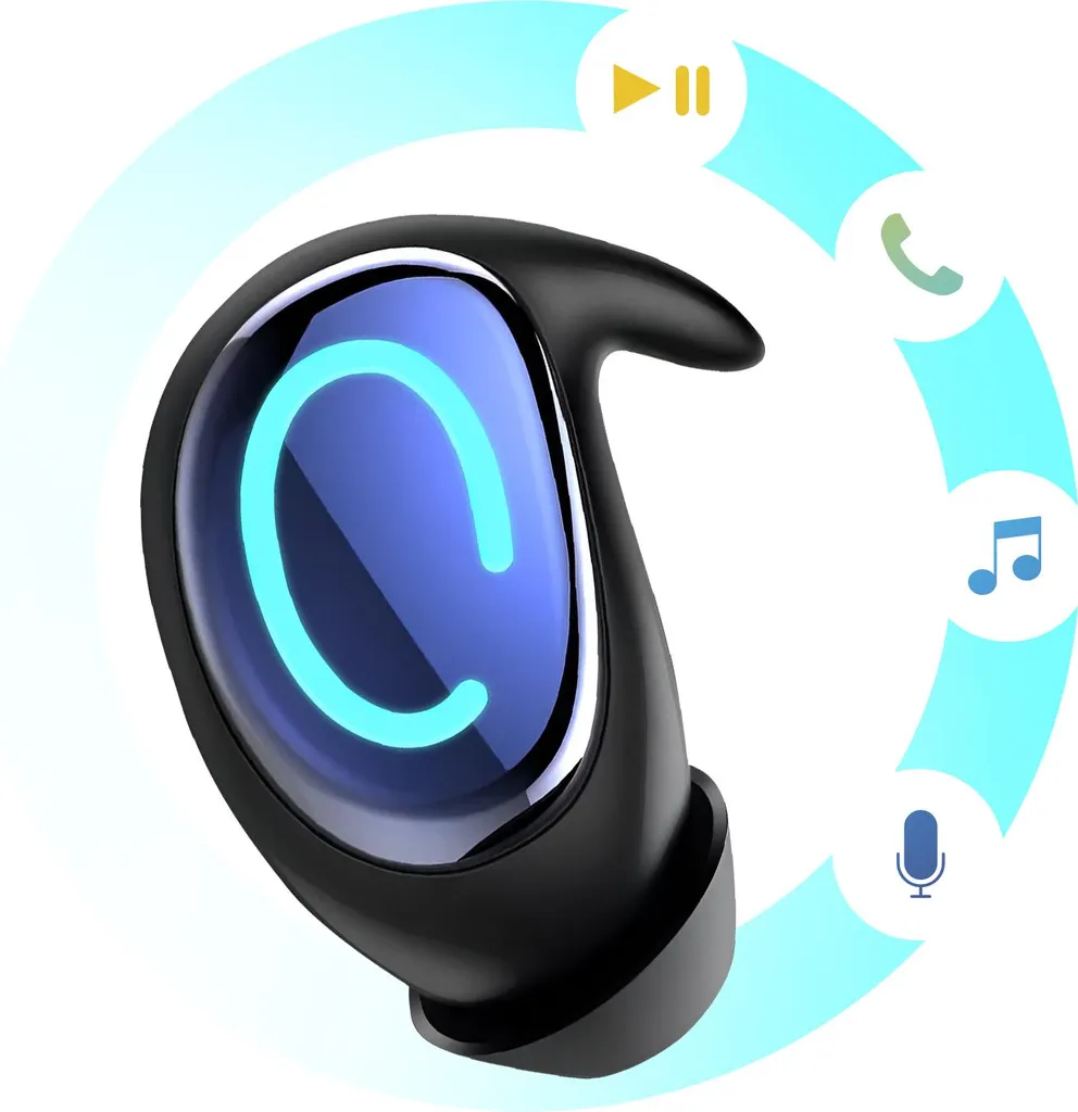Casque de Sommeil Bluetooth Extra Plat avec Micro Réduction Bruit Bleu - 4