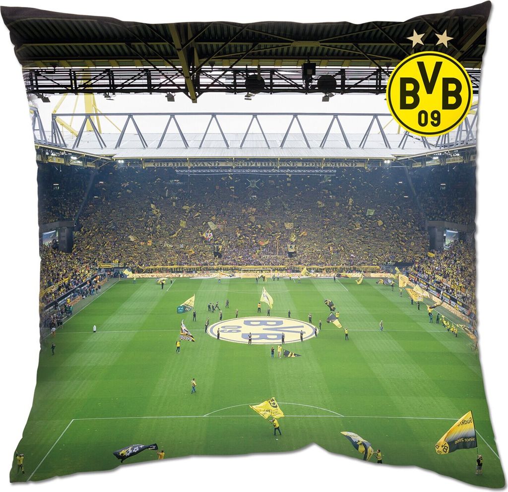 BVB-Kissen Südtribüne (40x40cm) Borussia Dortmund