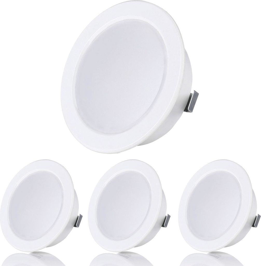 Sweet LED Möbel Einbaustrahler 4x Einbauleuchte Deckenspot 12V Bad Weiß Kaltweiß