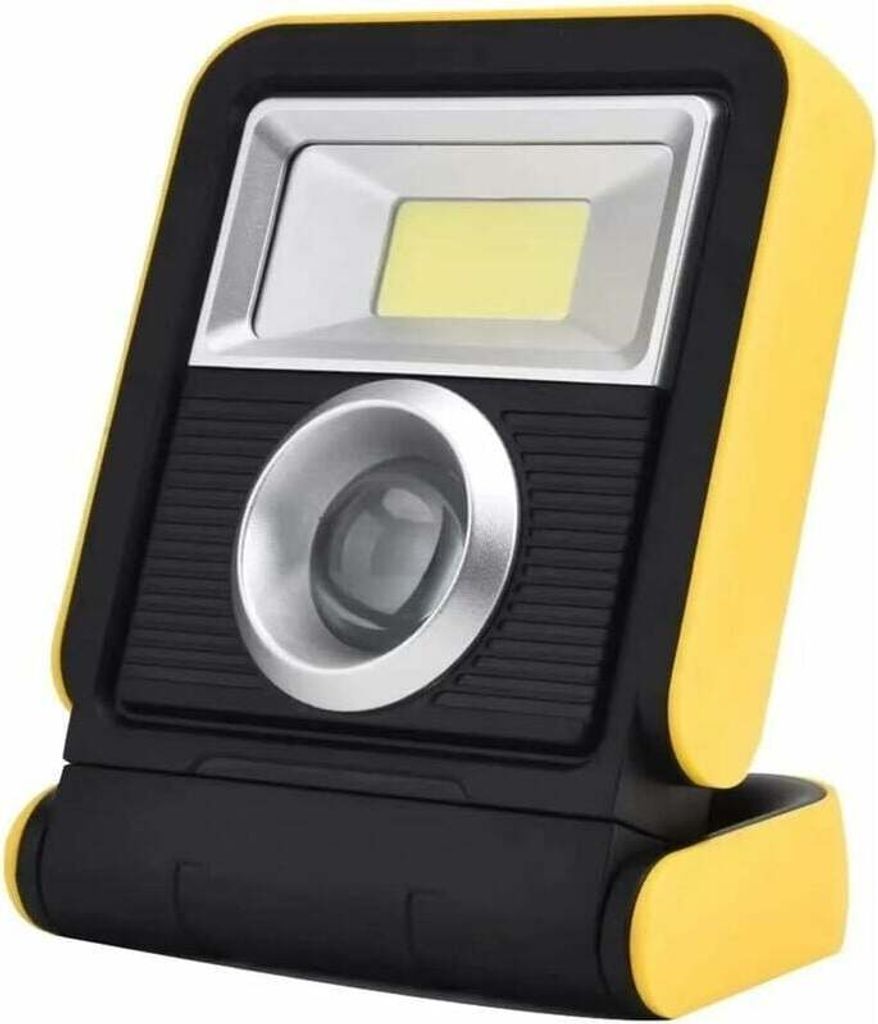 10W Kaltweiß LED Fluter stativ Baustrahler LED Fluter Arbeitsscheinwerfer inkl. Standgestell und Netzkabel Wasserdicht IP65 für Garage, Garten, B...