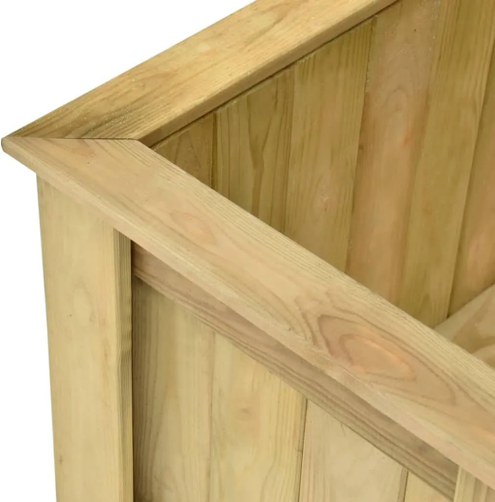 Carré potager bois imprégné 291 cm, lit surélevé durable et robuste