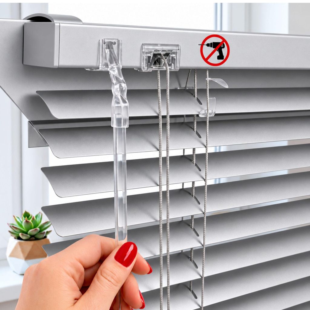 75x220 cm Silber Fensterjalousie Aluminium-Jalousie 25 mm Produktbild 