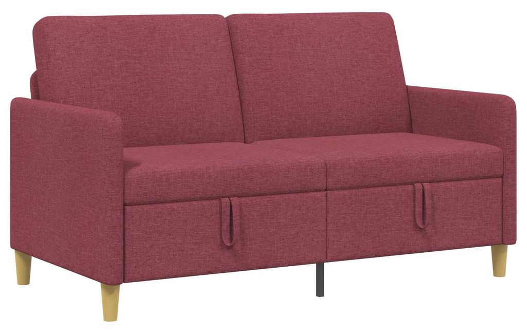 vidaXL Sofa mit Stauraum Weinrot 152 x 78 x 87 cm Polyester
