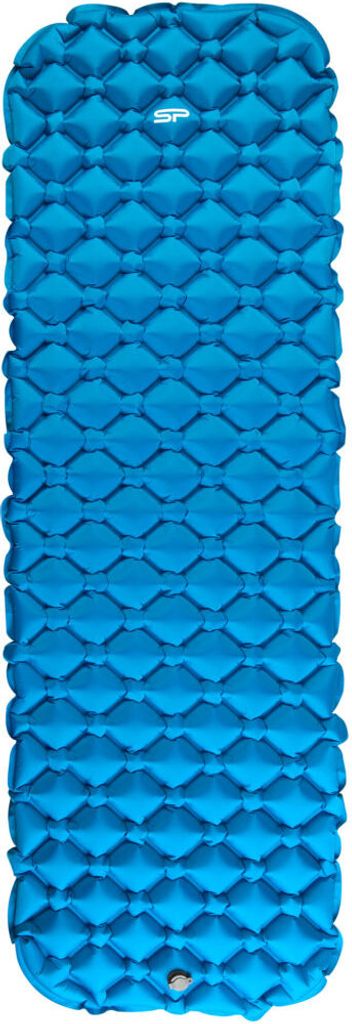 Spokey AIR BED Aufblasbare Matratze mit Tasche, 190 x 56 x 5 cm, R-Wert 2,5, blau