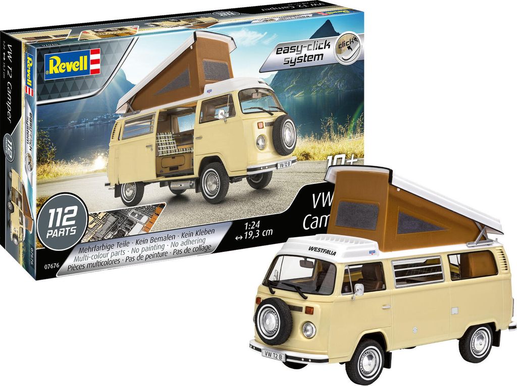 Revell VW T2 Camper sistema a scatto facile 1:24 Immagine del prodotto 