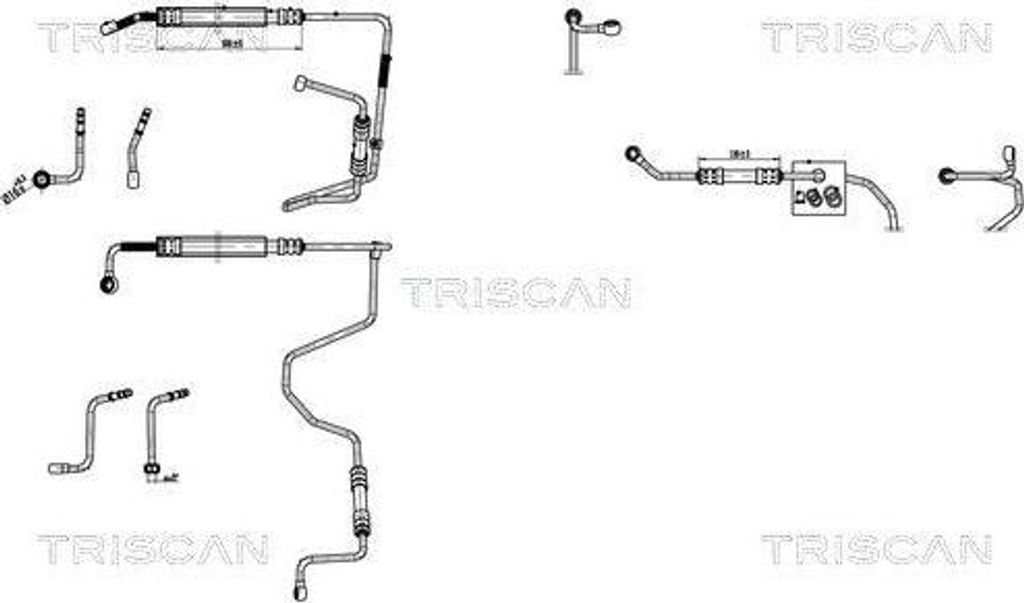 TRISCAN 8516 29075 Servoleitung für VW Lupo (6X1, 6E1) von Hydraulikpumpe nach Lenkgetriebe