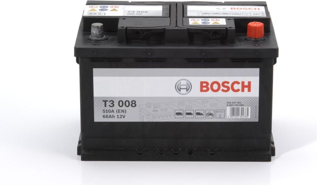 BOSCH T3 Starterbatterie 12V 66Ah 510A/EN L3 für Auto LKW Batterie