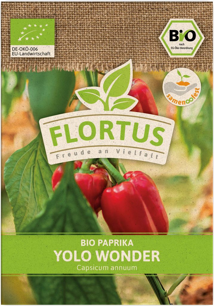 Paprika Yolo Wonder | Paprikasamen von FLORTUS