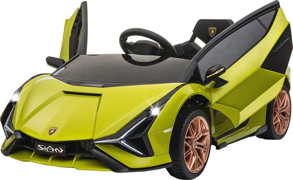 Lamborghini Enfant 12V Vert FKP 37 : Cadeau Idéal pour Jouer Dehors - 10